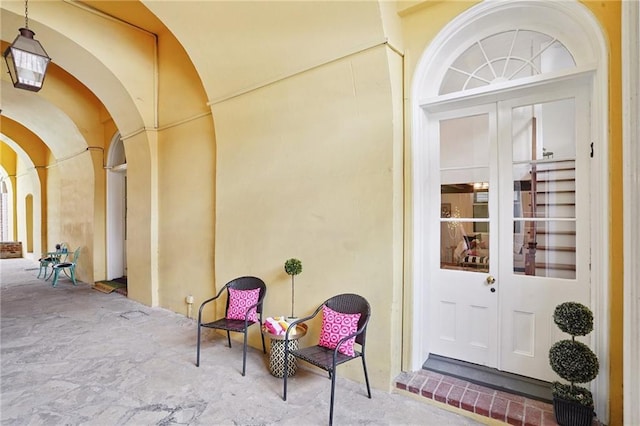 1303 Burgundy St Unit 3, New Orleans, LA 70116 - doorway to property featuring french doors and a patio