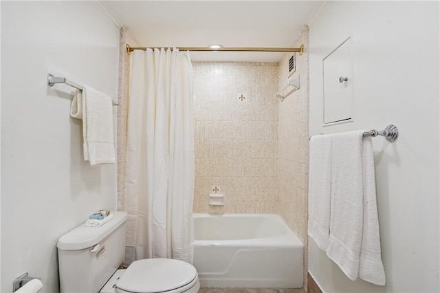 1303 Burgundy St Unit 3, New Orleans, LA 70116 - bathroom featuring toilet and shower / bath combo