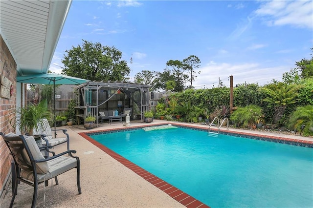 159 Valerie St, River Ridge, LA 70123 - outdoor pool featuring a patio and a fenced backyard