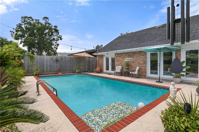 159 Valerie St, River Ridge, LA 70123 - view of pool with french doors, a fenced backyard, and a patio area