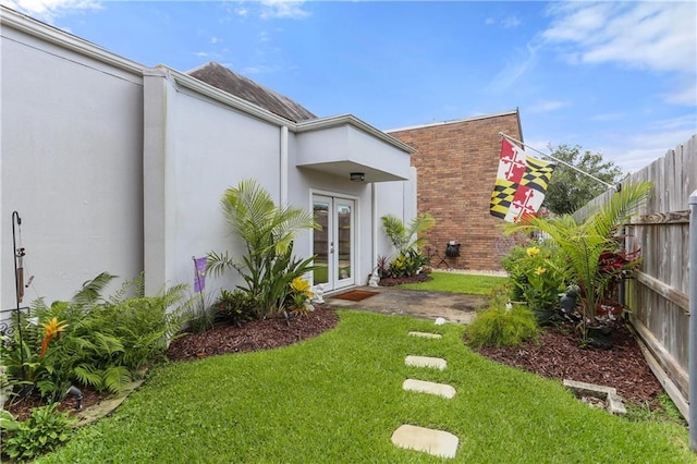 159 Valerie St, River Ridge, LA 70123 - view of yard featuring french doors