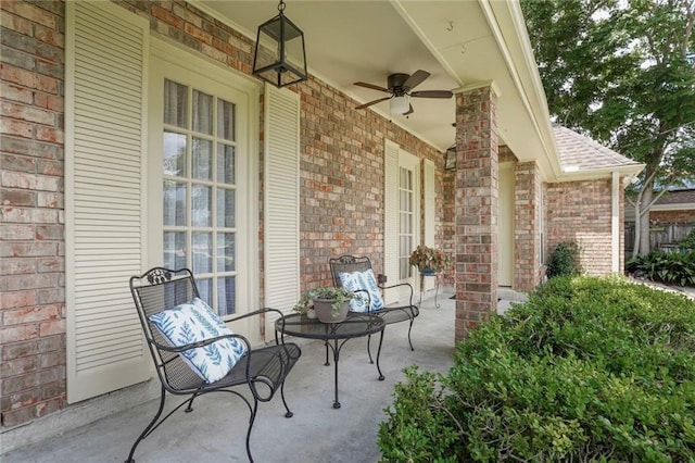 4740 Avron Blvd, Metairie, LA 70006 - porch with ceiling fan