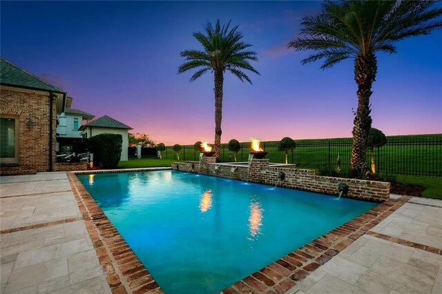 24 Royal Palm Dr, Kenner, LA 70065 - view of swimming pool featuring a patio area and a fenced backyard