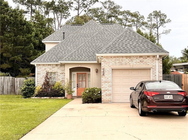 146 Emerald Oaks Dr, Covington, LA 70433 - view of front of property with a shingled roof, concrete driveway, and an attached garage