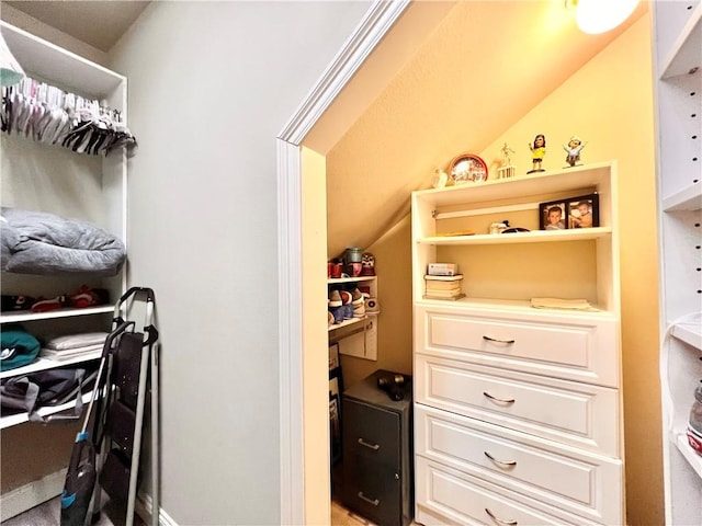 146 Emerald Oaks Dr, Covington, LA 70433 - walk in closet featuring lofted ceiling