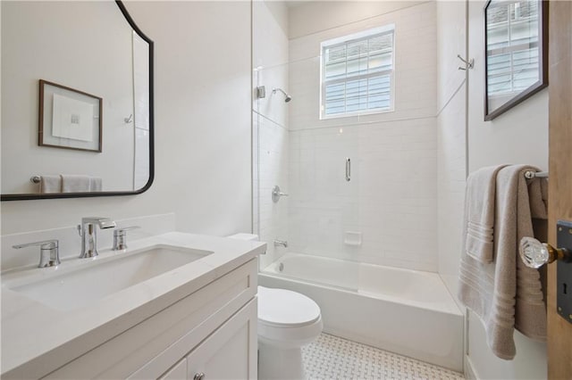 20810 S Scott St, New Orleans, LA 70119 - bathroom with vanity and combined bath / shower with glass door