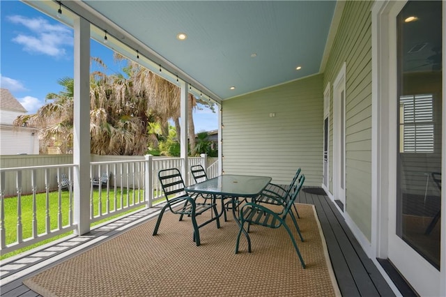 20810 S Scott St, New Orleans, LA 70119 - sunroom with outdoor dining space