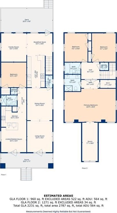 20810 S Scott St, New Orleans, LA 70119 - view of home floor plan