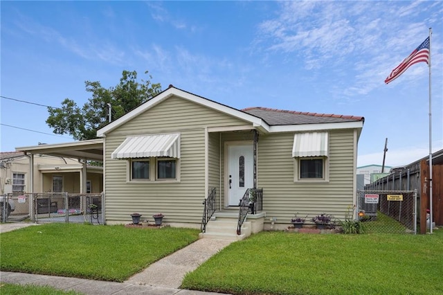 3713 Lausat St, Metairie, LA 70001 - view of front of house featuring a gate and a carport