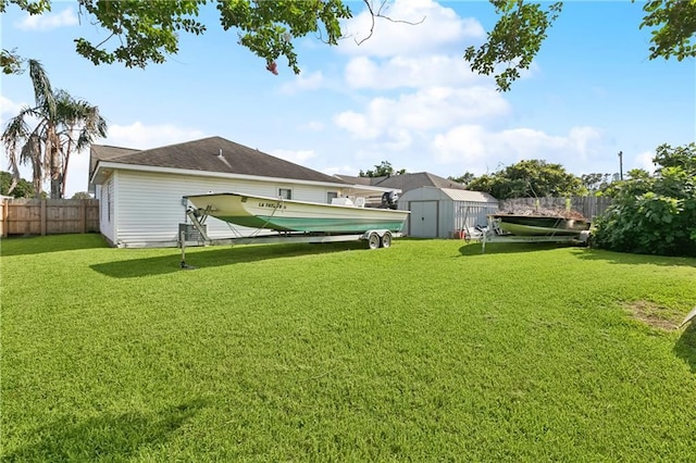 4501 13th St, Marrero, LA 70072 - fenced yard featuring a shed