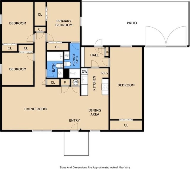 1828 San Francisco Rd, La Place, LA 70068 - view of home floor plan