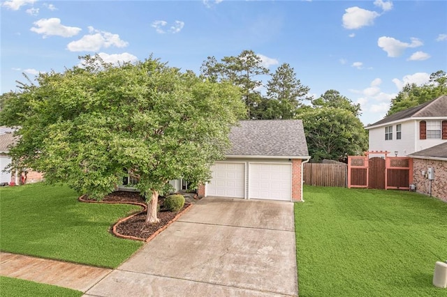 416 Spartan Loop, Slidell, LA 70458 - view of front of home with an attached garage, driveway, brick siding, and roof with shingles