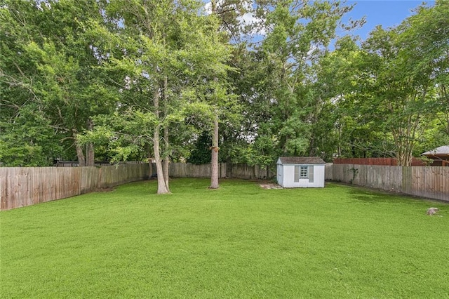 416 Spartan Loop, Slidell, LA 70458 - fenced backyard featuring a storage shed