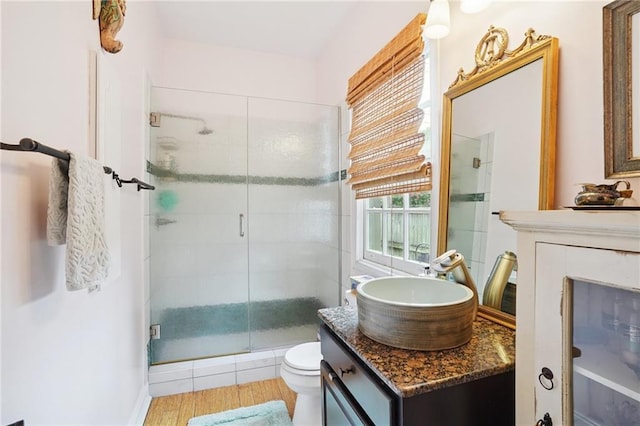 626 Independence St, New Orleans, LA 70117 - bathroom featuring vanity and a stall shower