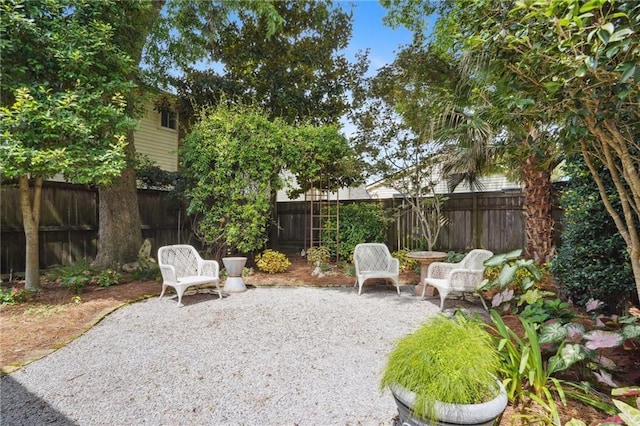 626 Independence St, New Orleans, LA 70117 - fenced backyard featuring a patio area
