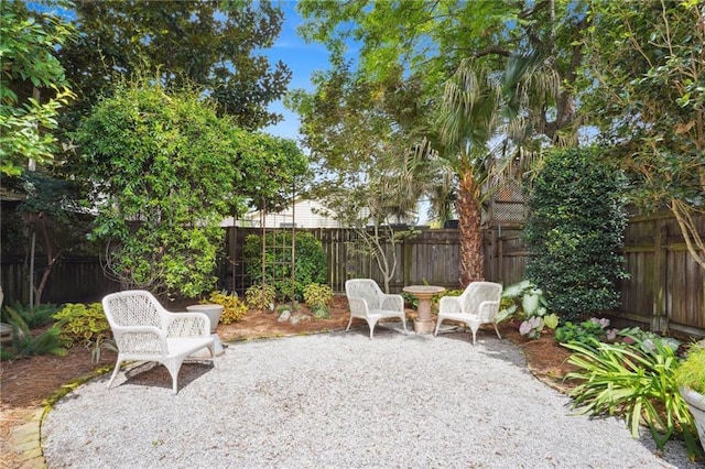 626 Independence St, New Orleans, LA 70117 - fenced backyard with a patio area