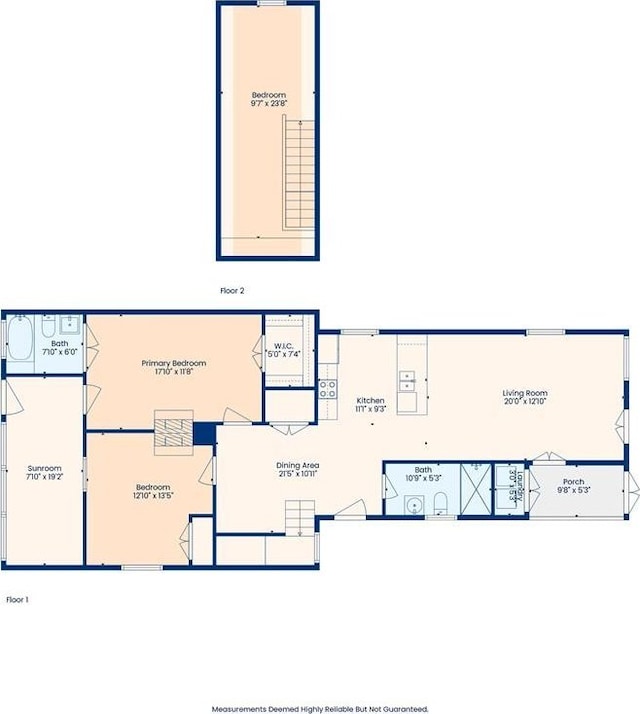 626 Independence St, New Orleans, LA 70117 - view of property floor plan