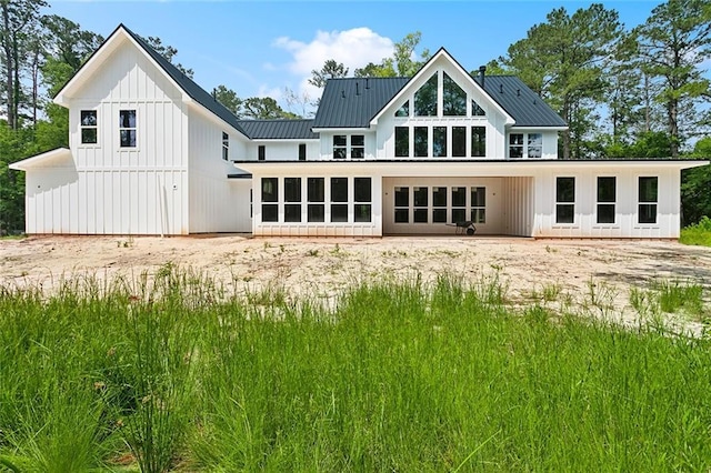 1192 Dove Park Rd, Covington, LA 70433 - rear view of property with a metal roof