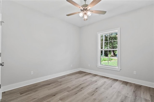 74446 Delta Ave, Covington, LA 70435 - unfurnished room with light wood-style flooring and ceiling fan