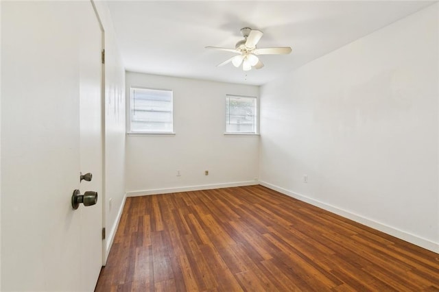 6501 Lafreniere St, Metairie, LA 70003 - spare room featuring wood finished floors and ceiling fan