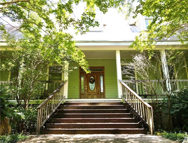 19632 Carol Morgan Rd, Franklinton, LA 70438 - view of exterior entry with covered porch