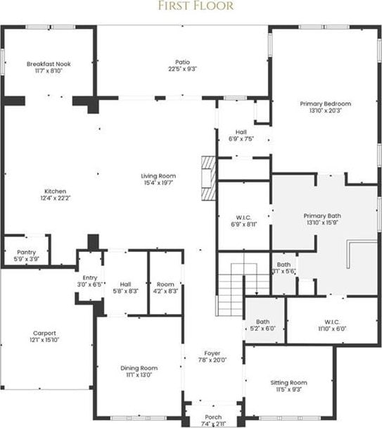 303 W William David Pkwy, Metairie, LA 70005 - view of floor plan / room layout