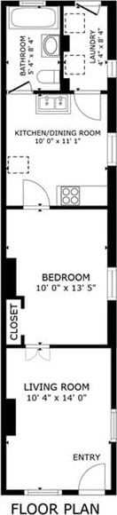 112830 N Roman St, New Orleans, LA 70116 - view of floor plan / room layout