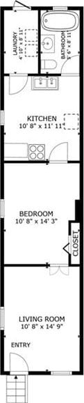 112830 N Roman St, New Orleans, LA 70116 - view of floor plan / room layout