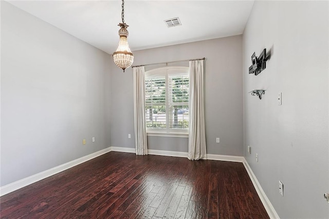 110 Lac Felicity Dr, Luling, LA 70070 - empty room featuring hardwood / wood-style floors and a chandelier