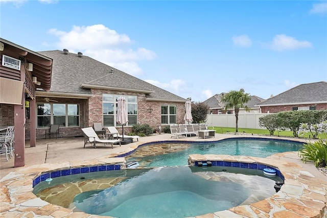 110 Lac Felicity Dr, Luling, LA 70070 - view of swimming pool with a patio area and a pool with connected hot tub
