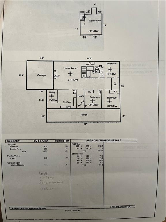 45156 Jenkins Rd 2 Rd, Franklinton, LA 70438 - view of floor plan / room layout