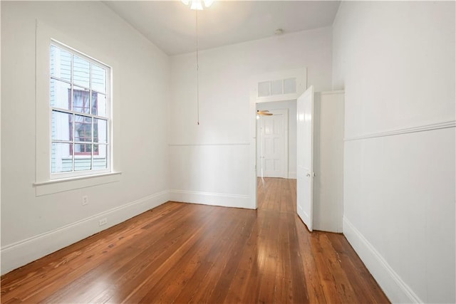 21921 Vallette St, New Orleans, LA 70114 - empty room featuring wood-type flooring and ceiling fan