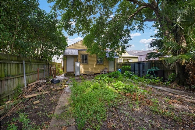 21921 Vallette St, New Orleans, LA 70114 - rear view of property featuring a fenced backyard