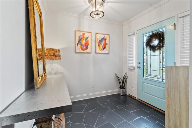 4301 Napoli Dr, Metairie, LA 70002 - entryway with crown molding