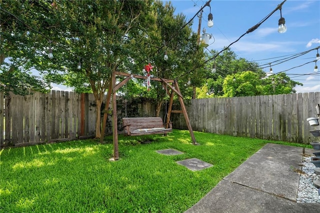 4301 Napoli Dr, Metairie, LA 70002 - fenced backyard with a patio
