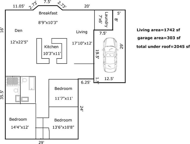 4301 Napoli Dr, Metairie, LA 70002 - view of property floor plan