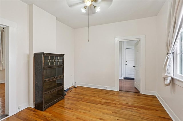 751618 Willow St, New Orleans, LA 70118 - spare room featuring a ceiling fan and light wood-type flooring