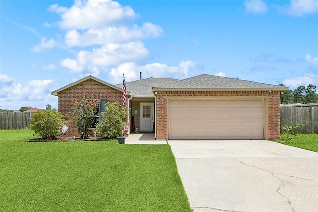 17126 Beacon St, Ponchatoula, LA 70454 - single story home with brick siding, concrete driveway, an attached garage, and a shingled roof