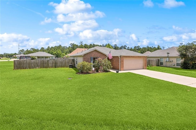 17126 Beacon St, Ponchatoula, LA 70454 - ranch-style house featuring brick siding, a garage, and concrete driveway
