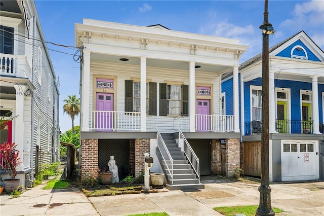 332 Olivier St, New Orleans, LA 70114 - view of front of home with covered porch and stairs