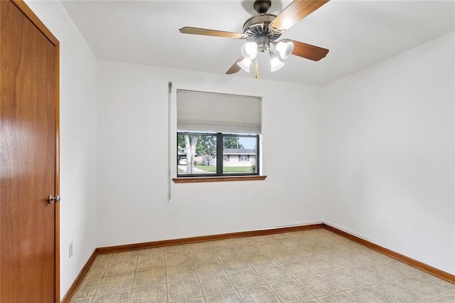 2417 Maine Ave, Metairie, LA 70003 - empty room featuring ceiling fan and baseboards