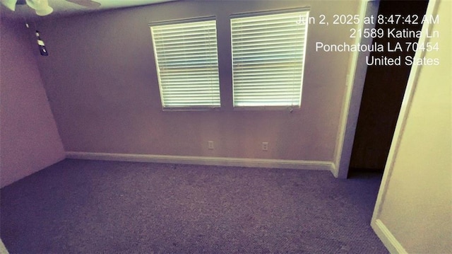 21573 Katina Ln, Ponchatoula, LA 70454 - empty room with carpet flooring and ceiling fan
