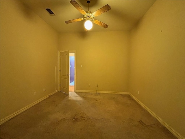 72075 Gum St, Abita Springs, LA 70420 - empty room with ceiling fan and carpet floors