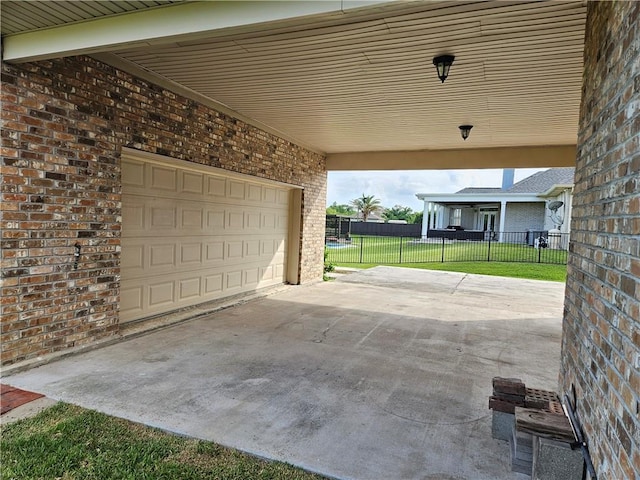 181 Latigue Rd, Avondale, LA 70094 - garage with concrete driveway