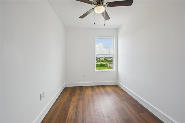 3304 Metropolitan St, New Orleans, LA 70126 - unfurnished room featuring dark wood-style floors and a ceiling fan