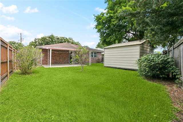3809 N Woodlawn Ave, Metairie, LA 70006 - fenced backyard with a shed and a patio area