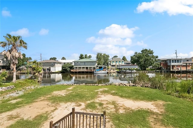 243 Carr Dr, Slidell, LA 70458 - view of yard featuring a residential view and a water view