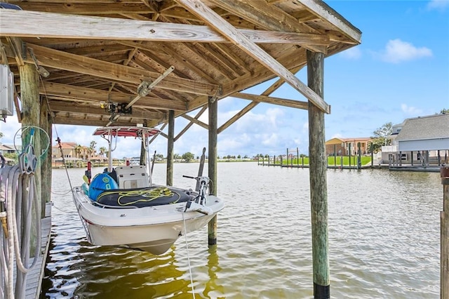 212 Ranger Pl, Slidell, LA 70458 - dock featuring boat lift and a water view