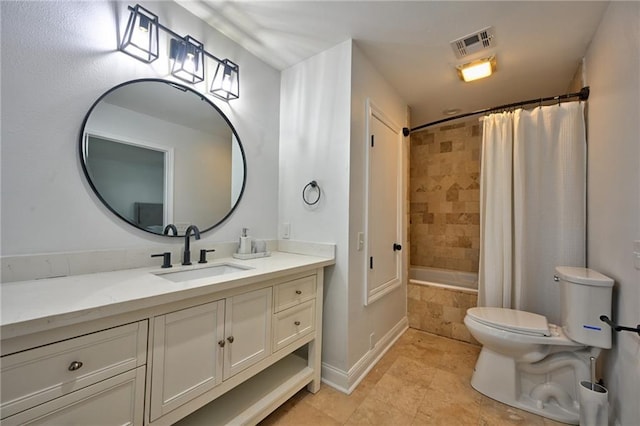 4043 S Inwood Ave, New Orleans, LA 70131 - full bath with vanity, tiled shower / bath combo, and tile patterned flooring