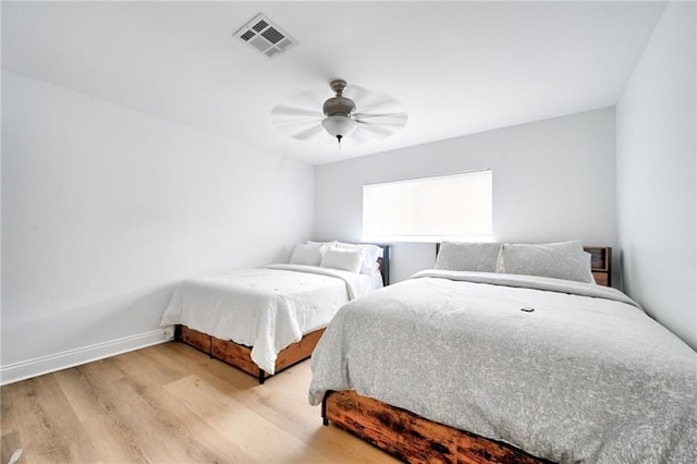 4043 S Inwood Ave, New Orleans, LA 70131 - bedroom featuring light wood-style floors and a ceiling fan